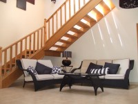 Stairs leading to upper level