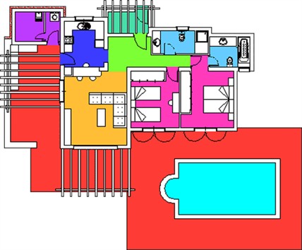 Floor Plan of Villa Esperanza
