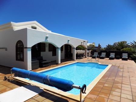 View across the Pool to Los Arcos