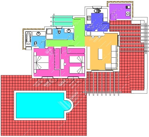 Floor Plan of the Villa