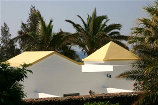 Rear view of Bungalow towards sea/coast