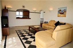 View across main lounge towards breakfast bar / kitchen