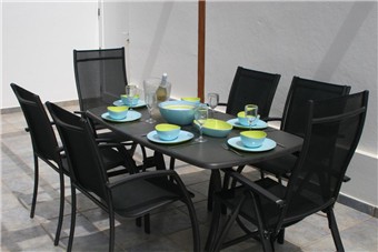 Al-Fresco Dining Area to side of Villa