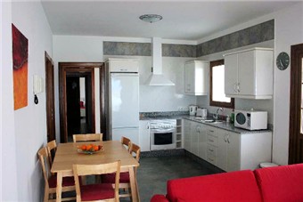 View from Lounge to Fully Fitted Kitchen