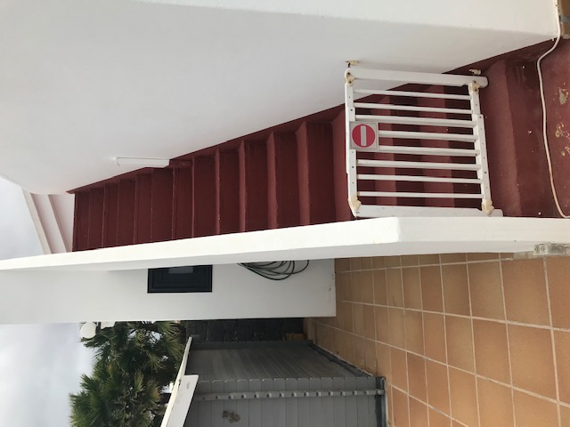 Gated Stairs to Upper Roof Terrace