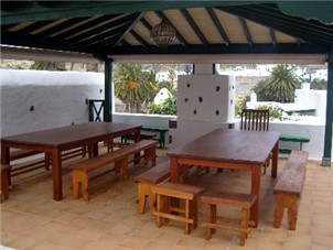 Seating Area to the side of the BBQ in the Courtyard
