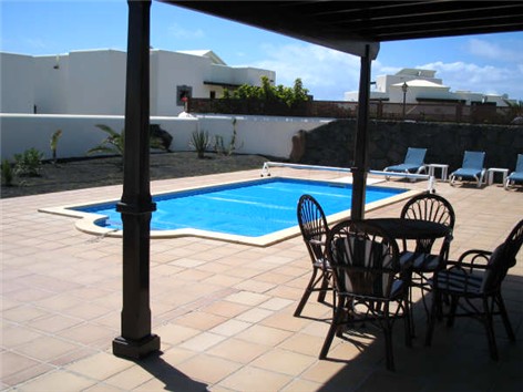 View from Pergola across pool