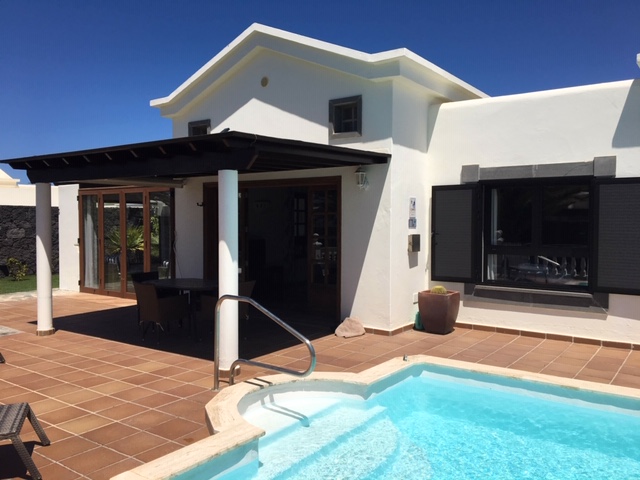 External View of Villa, Pool & Terrace
